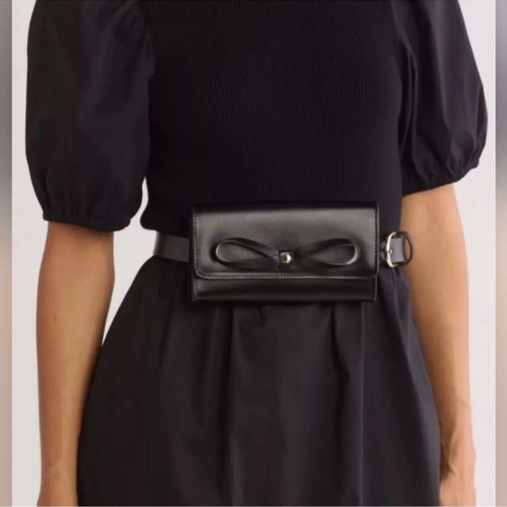 Kate Spade Black Bowl Belt Leather.